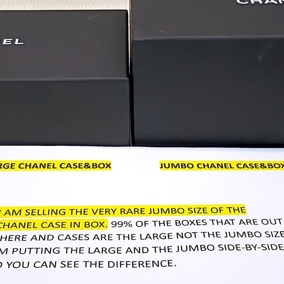 New  Rare "JUMBO" CHANEL Black Quilted Logo Glasses Sunglasses Soft Case, etc. - Picture 7 of 16